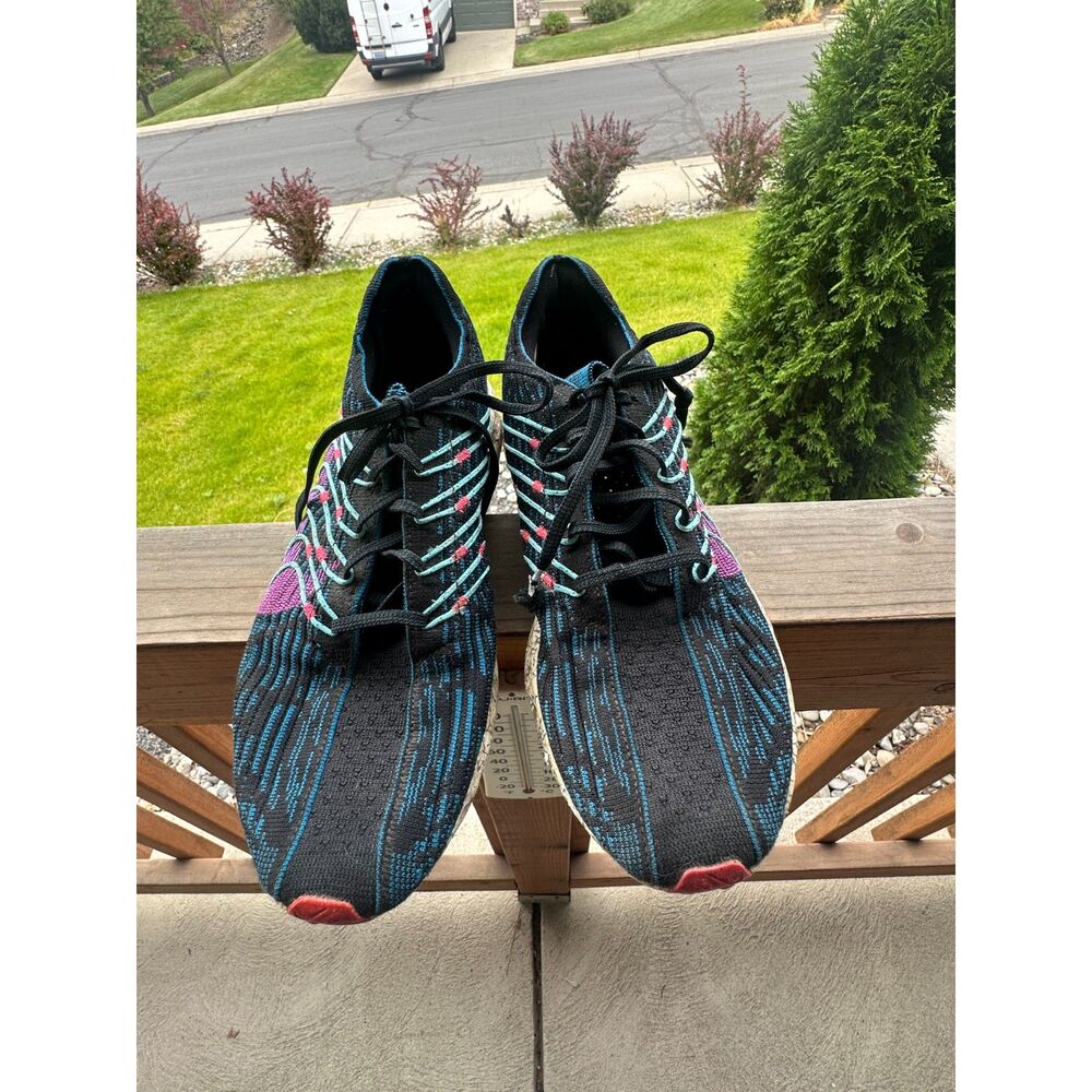 Nike Pegasus Turbo Next Nature Black Blue Pink Running Shoes Men's Size 10.5